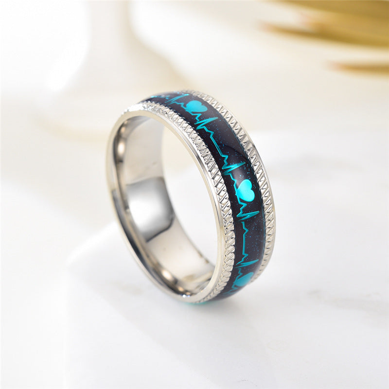 Stainless Steel Couple Ring 8mm Polished Men Women Wedding Band For Promise Anniversary Jewelry Durable Shine Wear