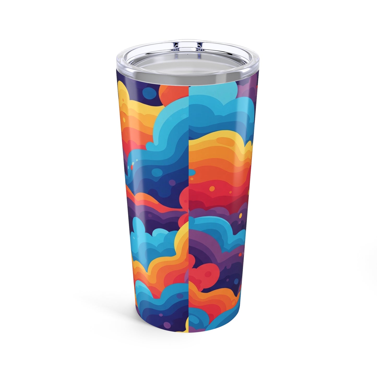 20oz Stainless Steel Tumbler With Double Wall Vacuum Insulation Spill Resistant Printed Art For Hot And Cold