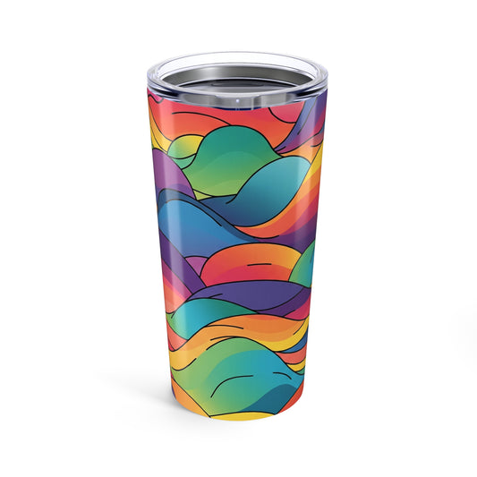 20 Oz Stainless Steel Water Bottle With Double Wall Vacuum Insulation And Spill Resistant Printed Travel Mug