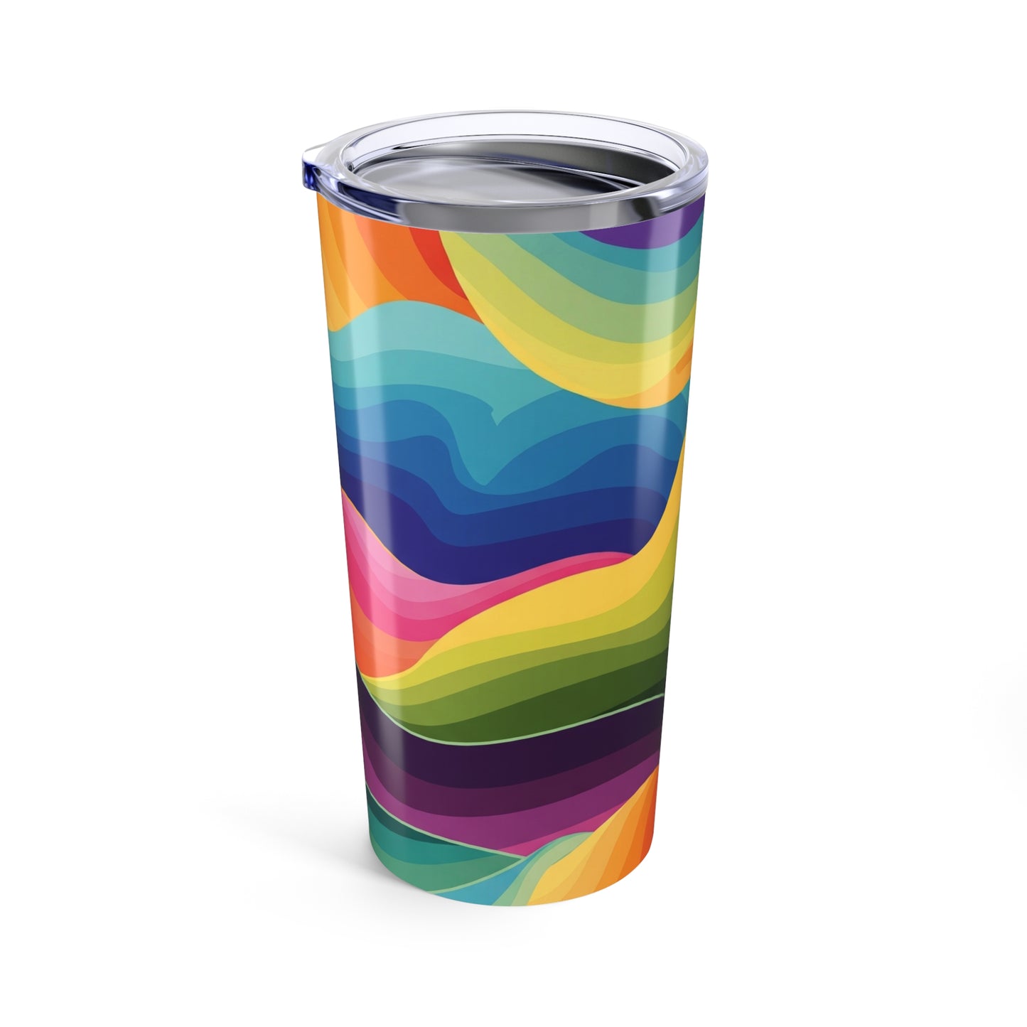 20 Ounce Stainless Steel Tumbler With Printed Artwork And Double Wall Vacuum Insulation Leak Proof BPA Free