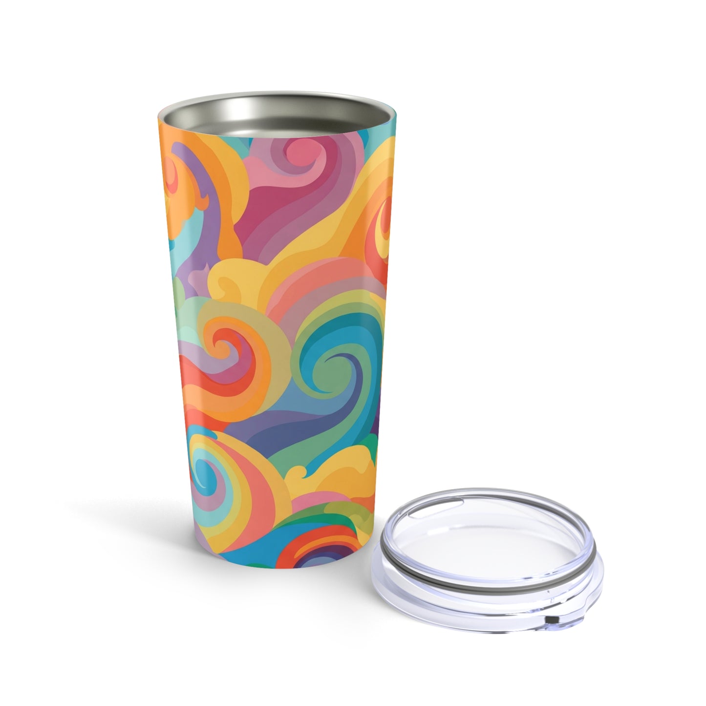 20 Oz Stainless Steel Tumbler With Double Wall Vacuum Insulation Keeps Beverages Hot Or Cold Printed Travel Mug