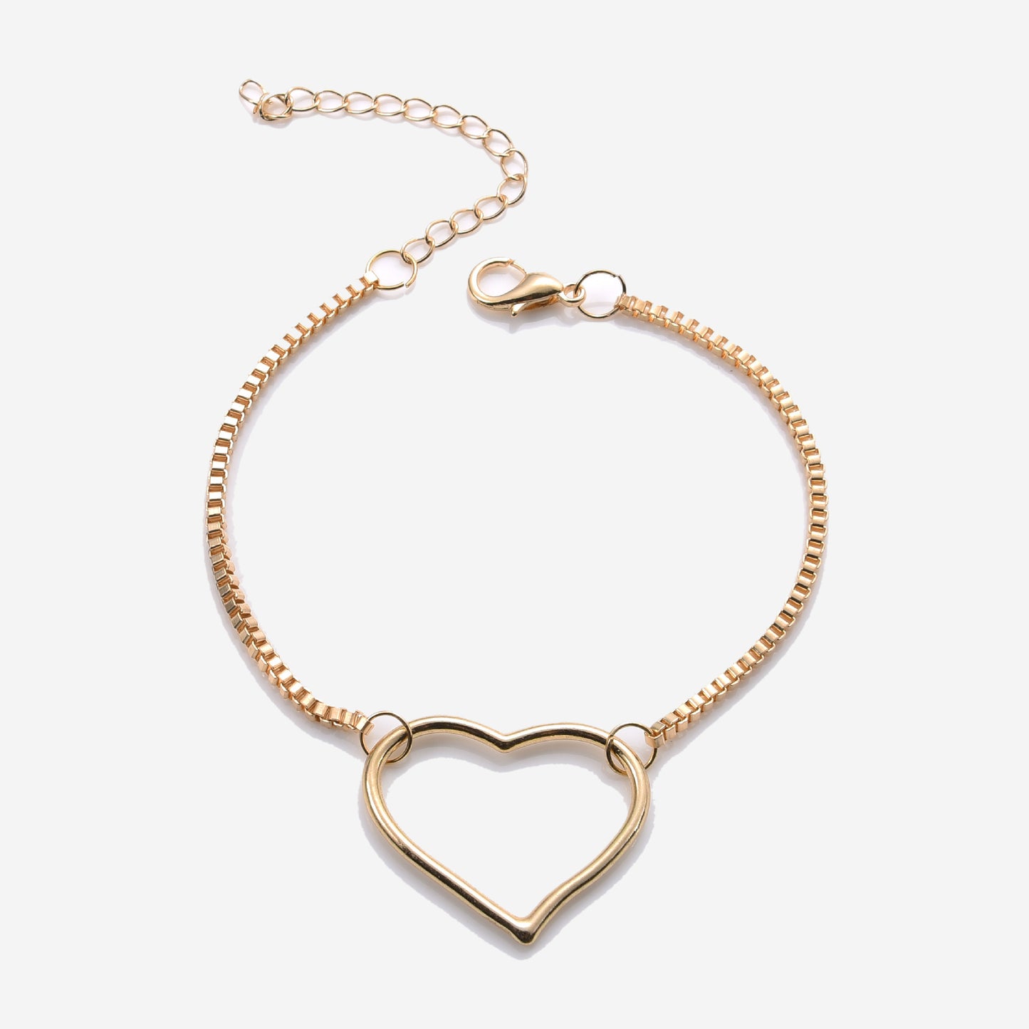 Womens Peach Heart Bracelet Electroplated Alloy Bangle Fashionable Heart Charm Jewelry Anti Fatigue For All Day Comfort