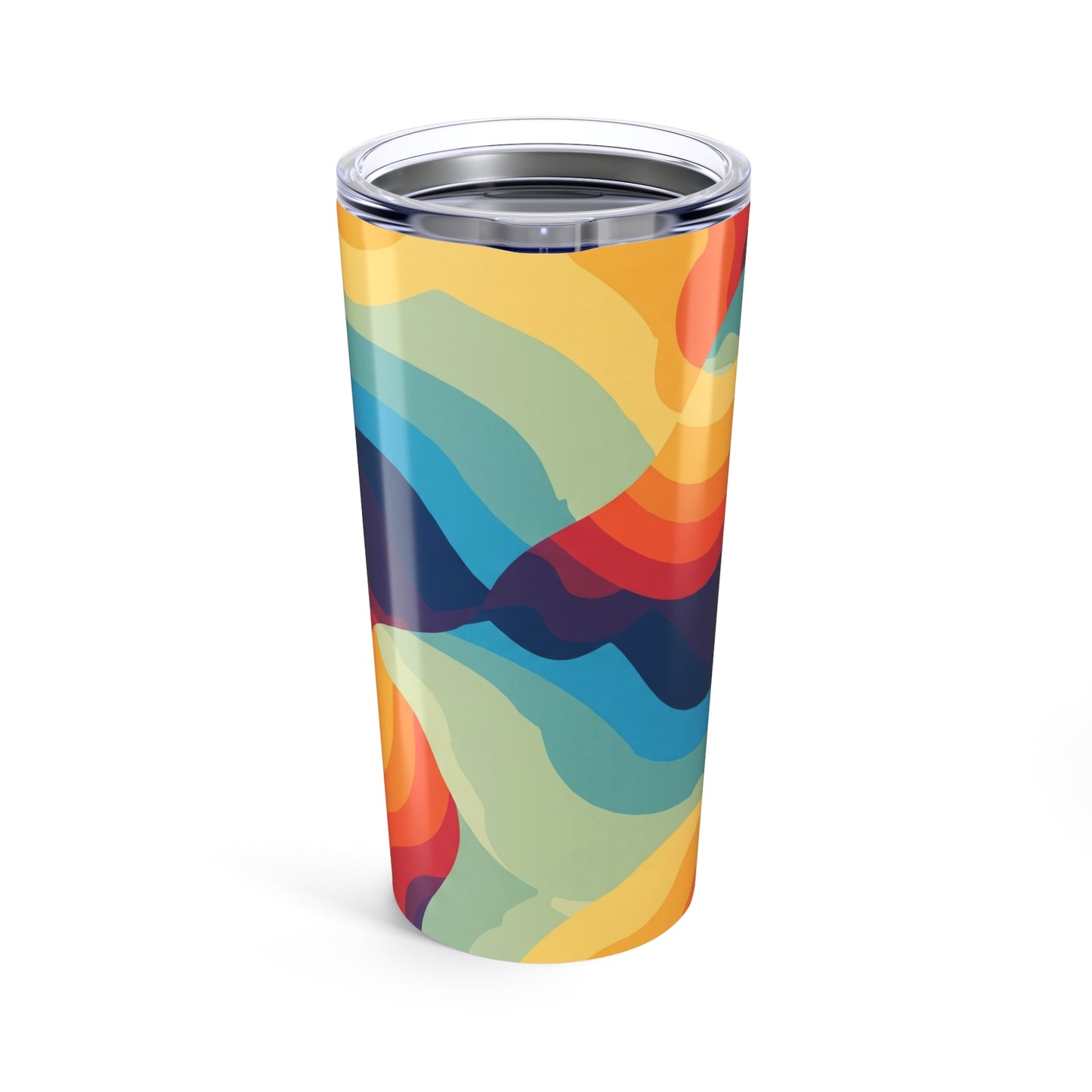 20oz Stainless Steel Printed Travel Mug Double Wall Vacuum Insulated Spill Resistant Durable Beverage Container