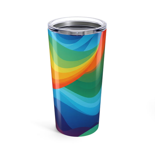 20oz Stainless Steel Travel Mug With Wall Insulation Spill Resistant Durable Build And Printed Art For Hot And Cold