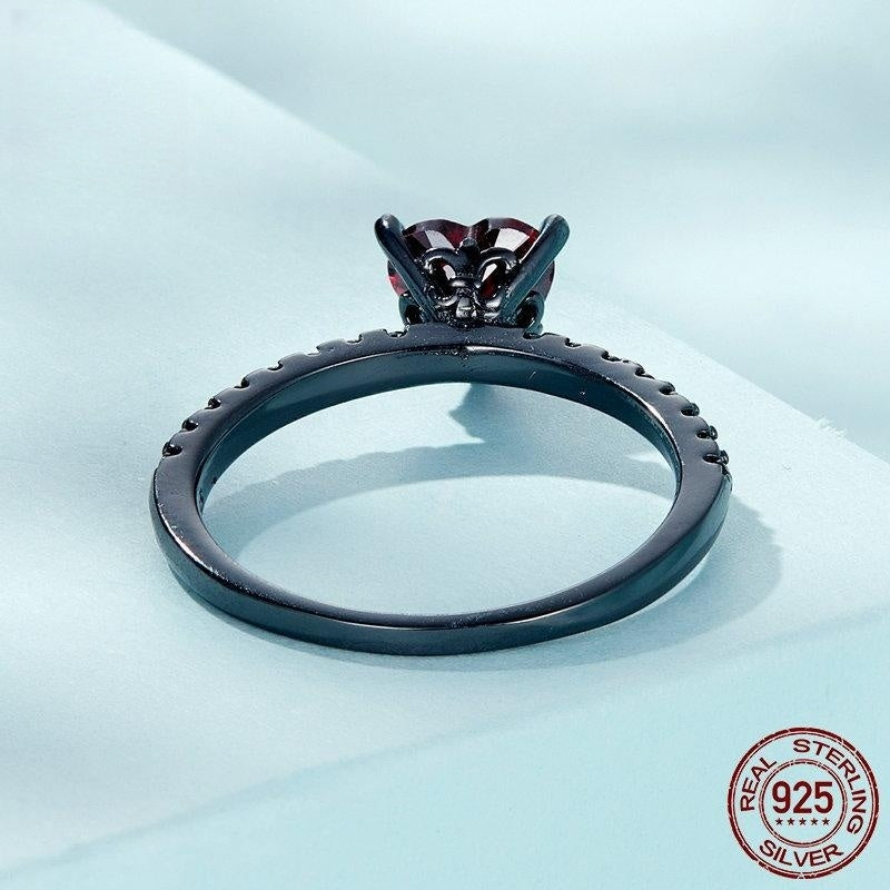 Womens Sterling Silver S925 Ring With Natural Diamond Heart Shaped Design Elegant Anniversary Gift For Her Joy