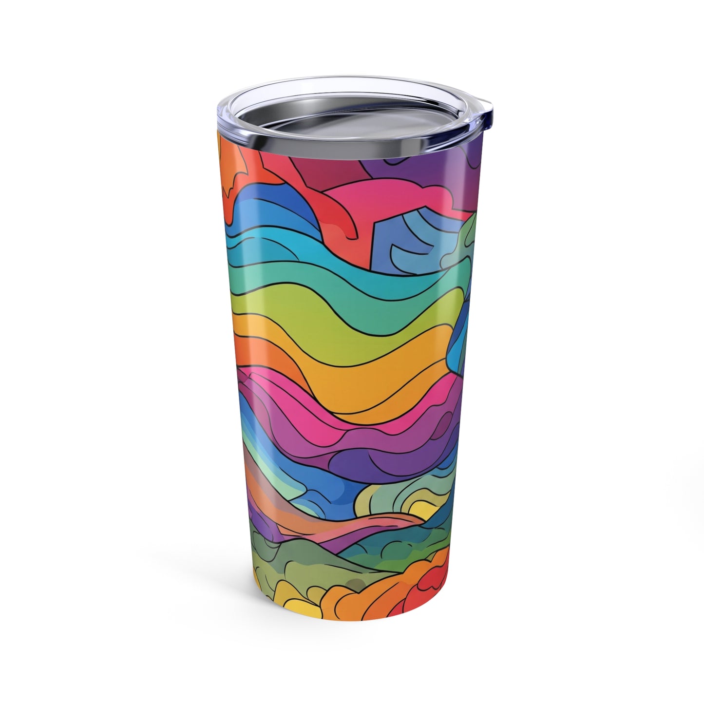 20oz Stainless Steel Tumbler With Double Wall Vacuum Insulation Travel Mug Spill Resistant Keeps Beverages Hot Or