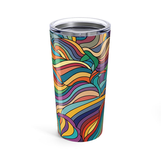 20oz Stainless Steel Tumbler With Double Wall Vacuum Insulation Thermal Printed Travel Mug For Hot Or Cold Drinks