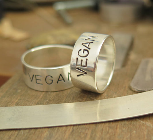 Silver Tone Letter Ring Alloy Jewelry Silver Color Minimalist Vegan Accessory For Women Fashion Jewelry Daily Wear Ready