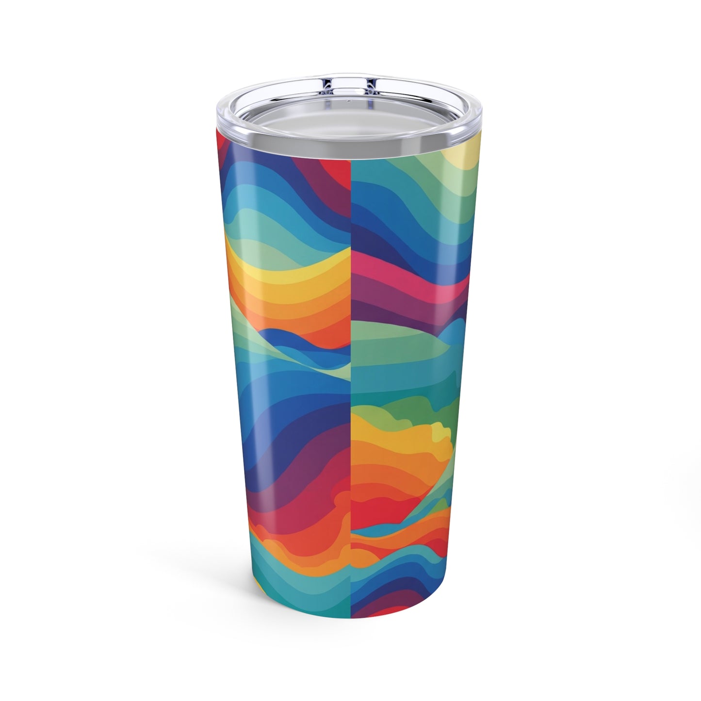 20oz Stainless Steel Drink Container Vacuum Insulated Leak Proof Travel Mug BPA Free With Vibrant Printed Design