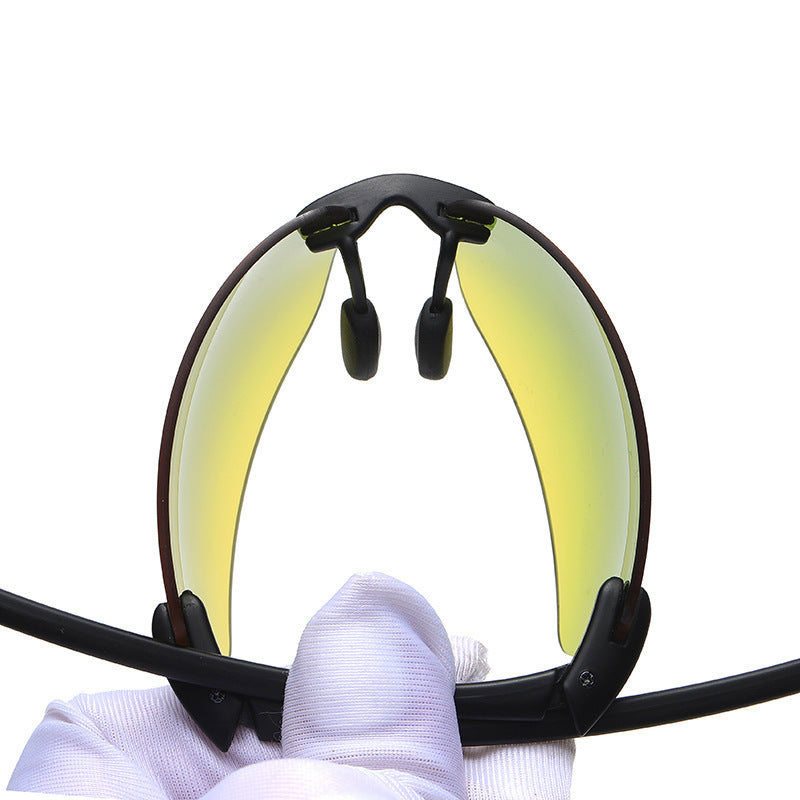 Mens Night Vision Driving Glasses Yellow UV400 Anti Glare