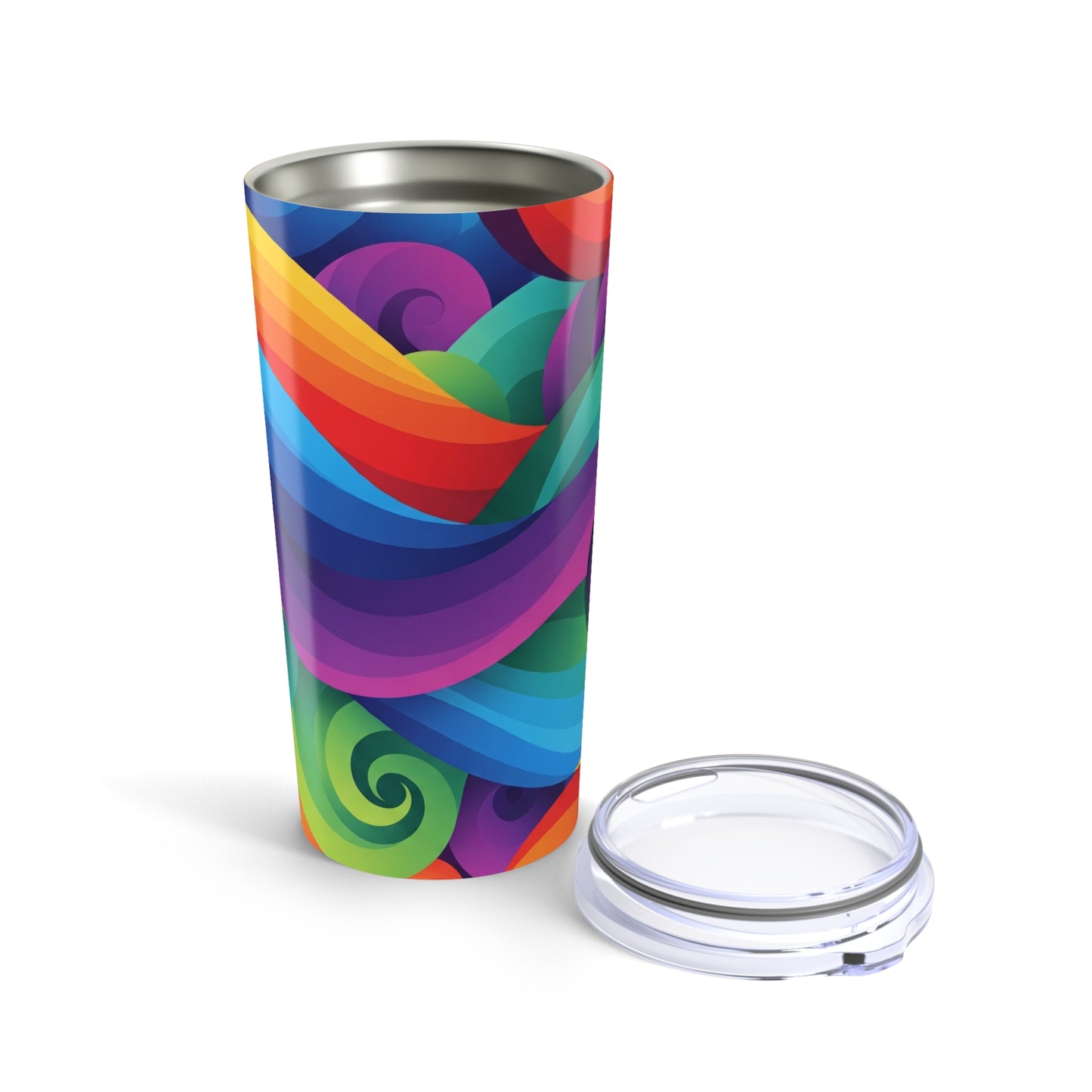 20oz Stainless Steel Tumbler With Vibrant Printed Design Double Wall Vacuum Insulated Spill Resistant Hot Or Cold