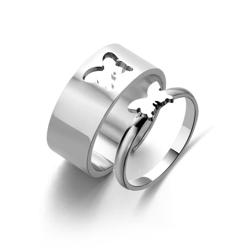 Simple And Versatile Titanium Steel Ring Geometric Design Gift Ready Packaging For Loved Ones Gift For Any Moments