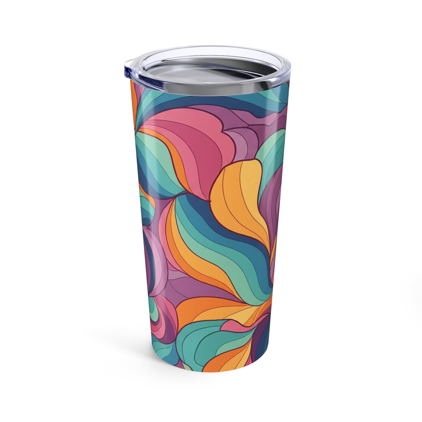 Twenty Ounce Stainless Steel Tumbler With Double Wall Vacuum Insulation Leak Proof Travel Mug For Hot And Cold