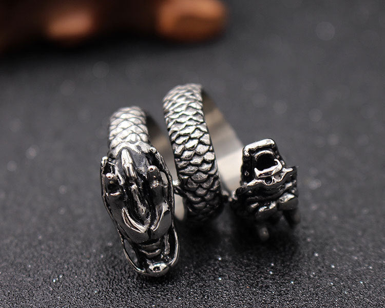 Double Faucet Ring 316L Titanium Steel Ring Never Fade No Allergies Good Texture And Gloss 20x30mm Durable Finish