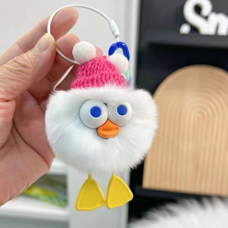 Heart Shaped Keychain Cute Accessory Durable Plastic Keychain Charm Bag Charm Ideal Gift Pink Lovely Gift Idea