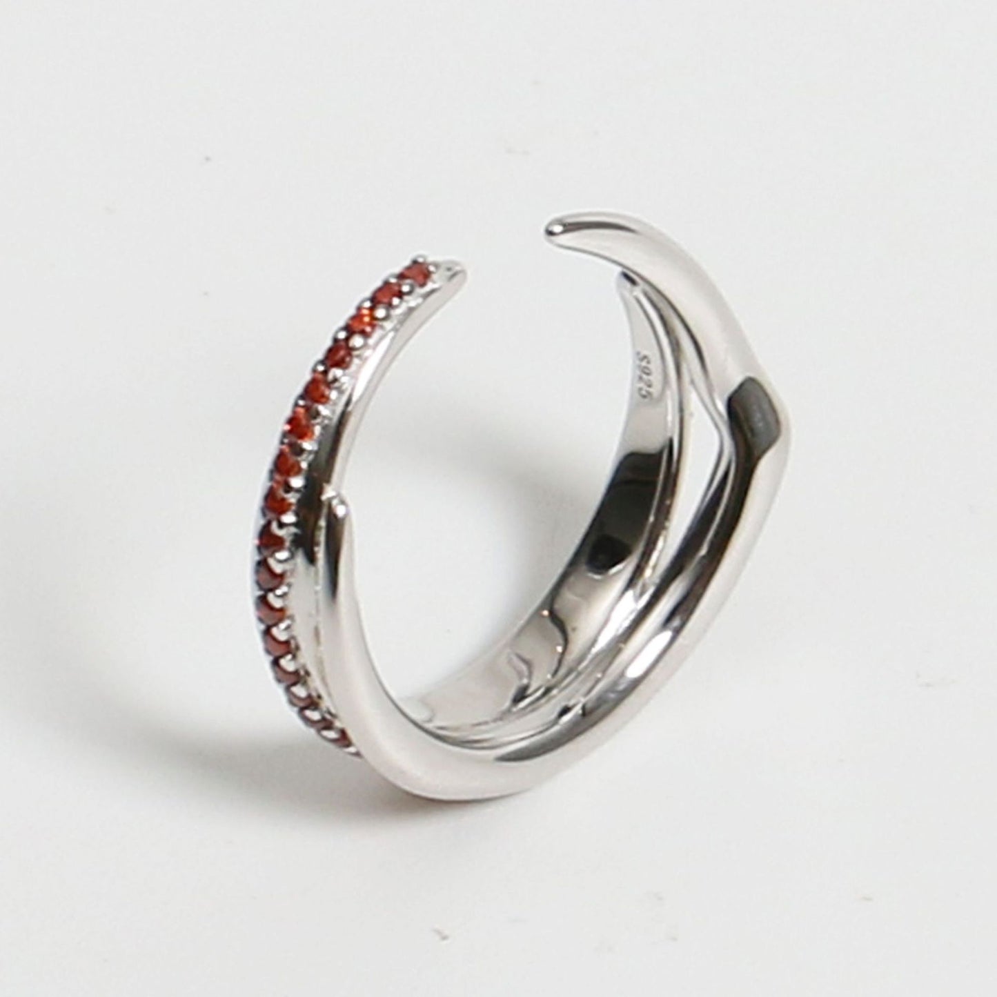 Geometric Metal Ring For Women Plated Fashion Jewelry Trendy Silver Tone Ring Minimalist Geometry Design Style