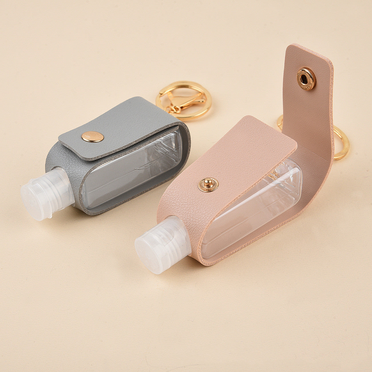 Leather Key Chain T Shape Durable Key Holder Stylish Key Ring For Everyday Carry Sky Blue Durable Everyday Use