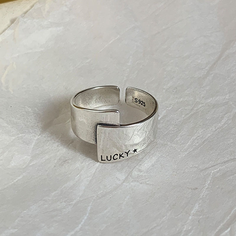 Adjustable Opening Ring Silver Plated Doll Design Korean Inspired Women Jewelry Birthday Gift Elegant Unique Durable