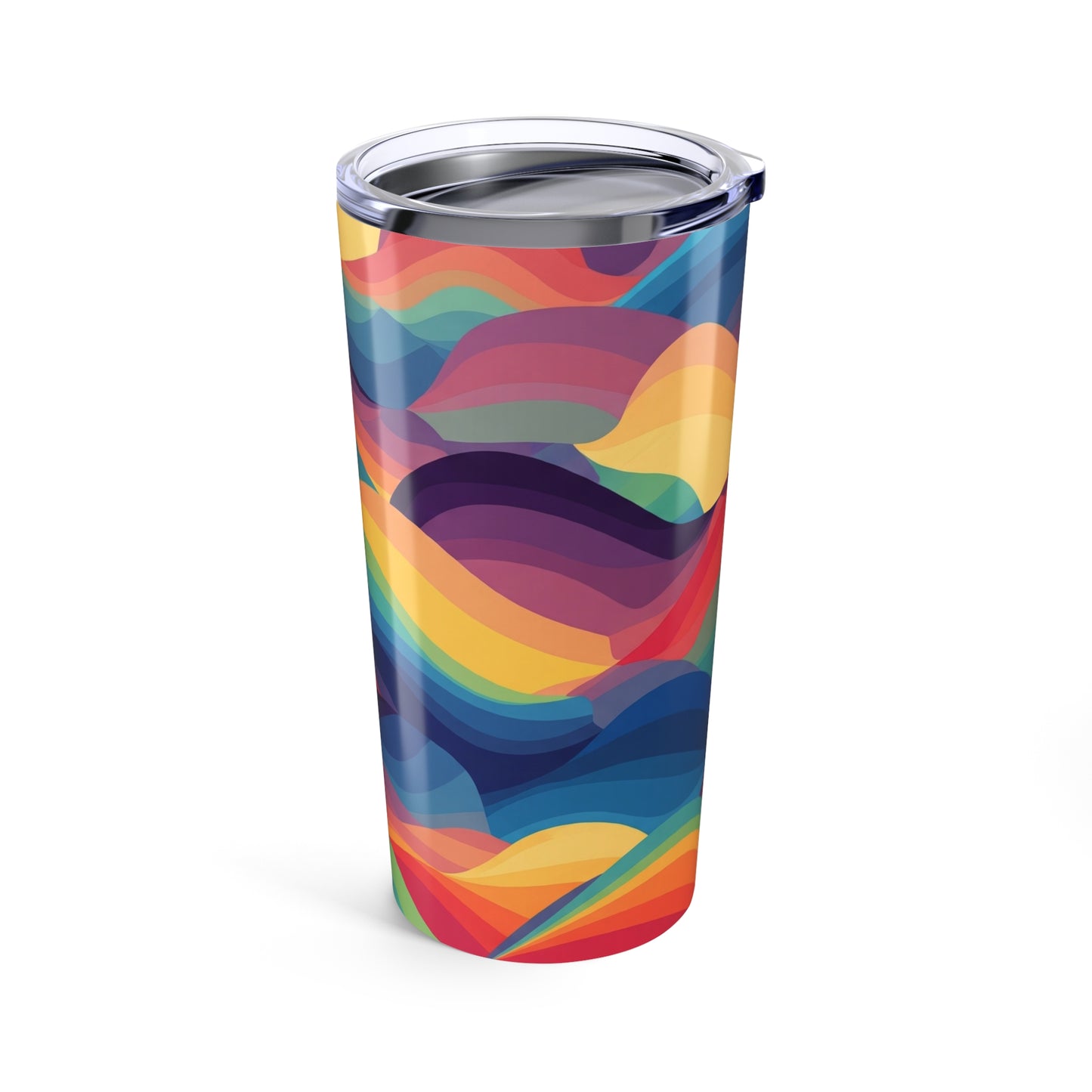 20oz Stainless Steel Tumbler Vacuum Insulated Spill Resistant Printed Design Dishwasher Safe Keeps Beverages Hot