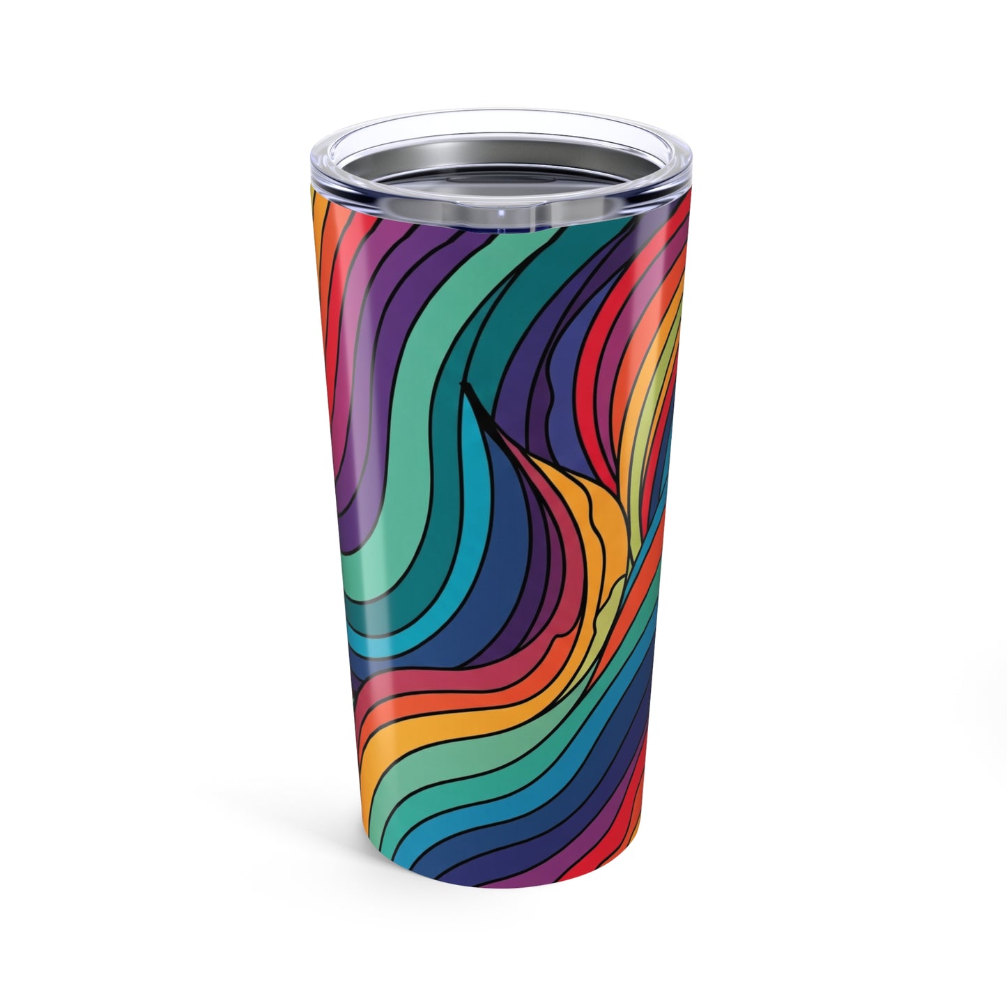 20oz Printed Stainless Steel Tumbler With Double Wall Vacuum Insulation Leak Proof Travel Mug For Beverages