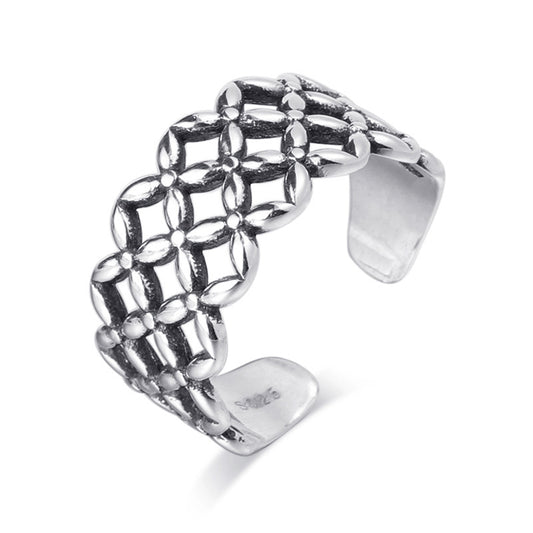 Sterling Silver 925 Ring Hollow Mesh Geometric Unisex Korean Gift Individually Packed Birthday Present For You