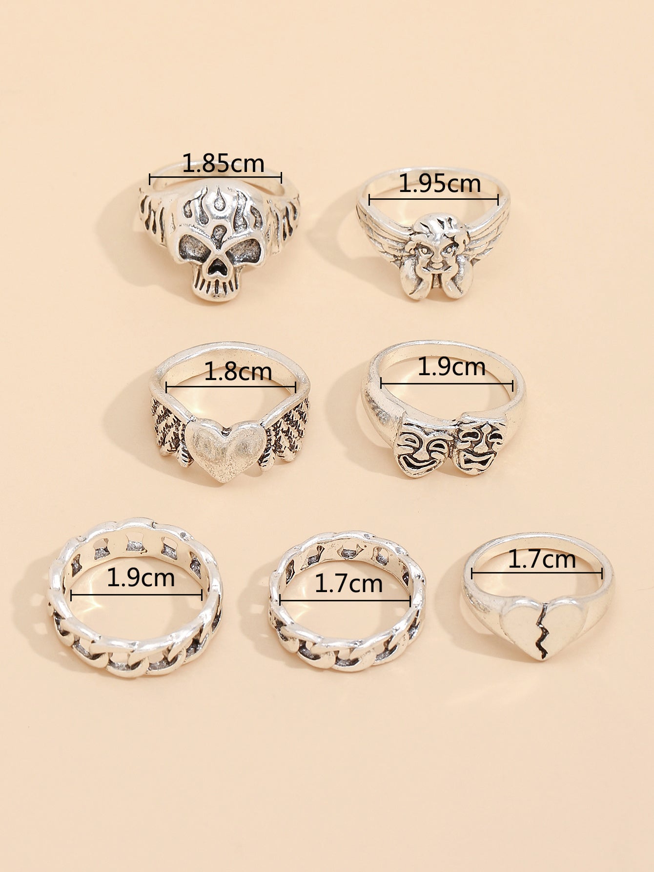 Geometric Rings Set For Women Elegant Zinc Alloy Minimalist Jewelry For Everyday Wear Durable Shine Gleam Glow
