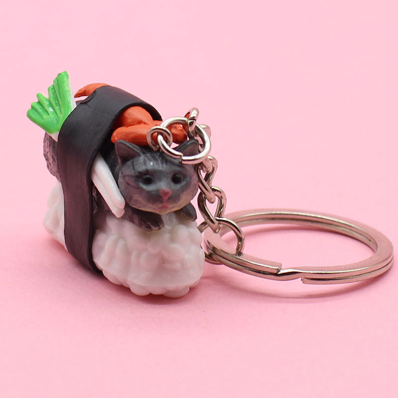 Cat Keychains Cute PVC Pendant Adorable Bag Charm Accessory Gift For Cat Lovers Unique Keyring Decoration Gift