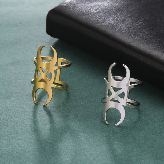 Girls Flower Ring Titanium Steel Electroplated Elegant Design Everyday Ring Floral Gifts For Her Size 8 9 10 11