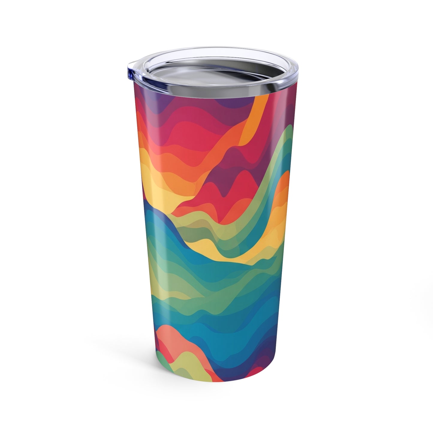 20oz Metal Travel Mug With Double Wall Vacuum Insulation Printed Drinkware Spill Resistant For Hot Or Cold