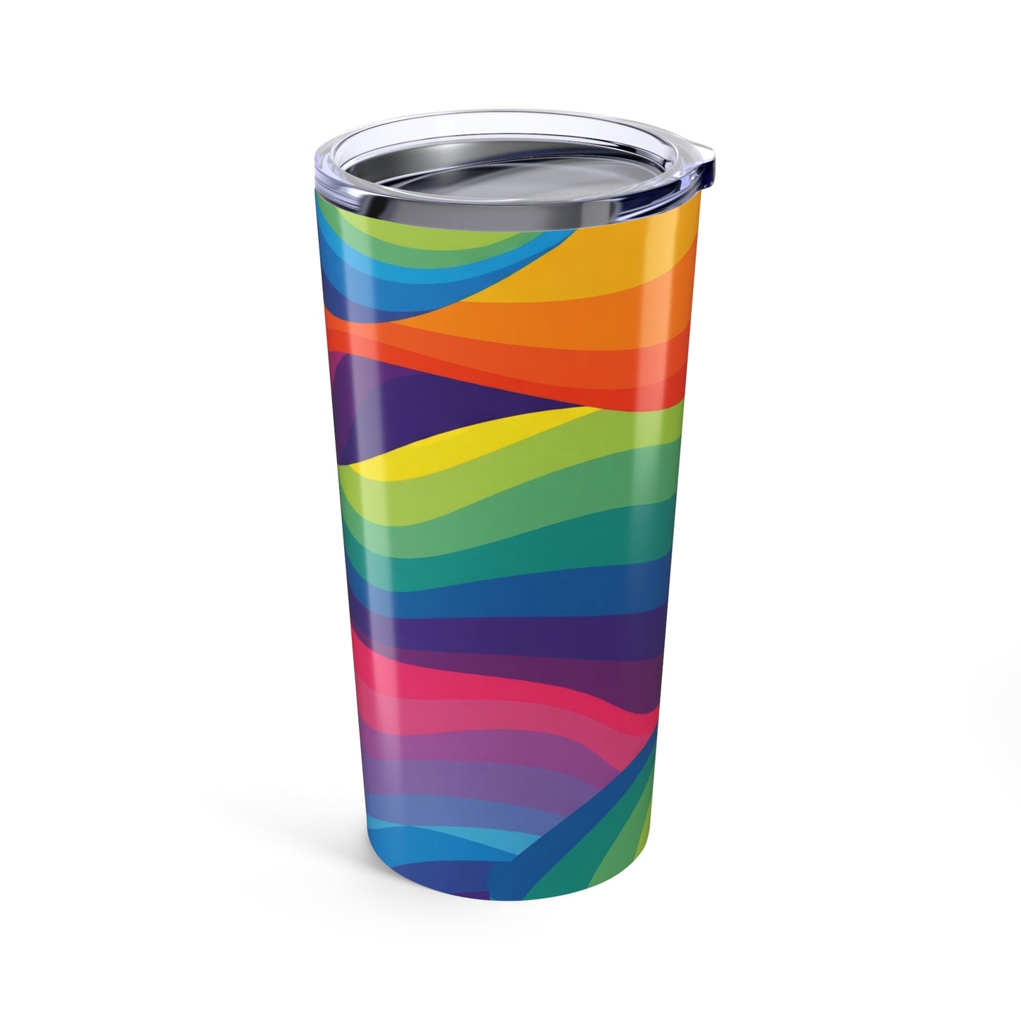20 Ounce Stainless Steel Tumbler With Printed Design Double Wall Vacuum Insulated Travel Mug For Hot And Cold