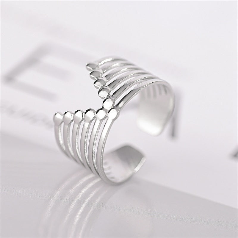 Mens Titanium Steel Ring Adjustable Open U Shaped Wide Band 12mm Width 1.5mm Thick Durable Everyday Ring Gifts