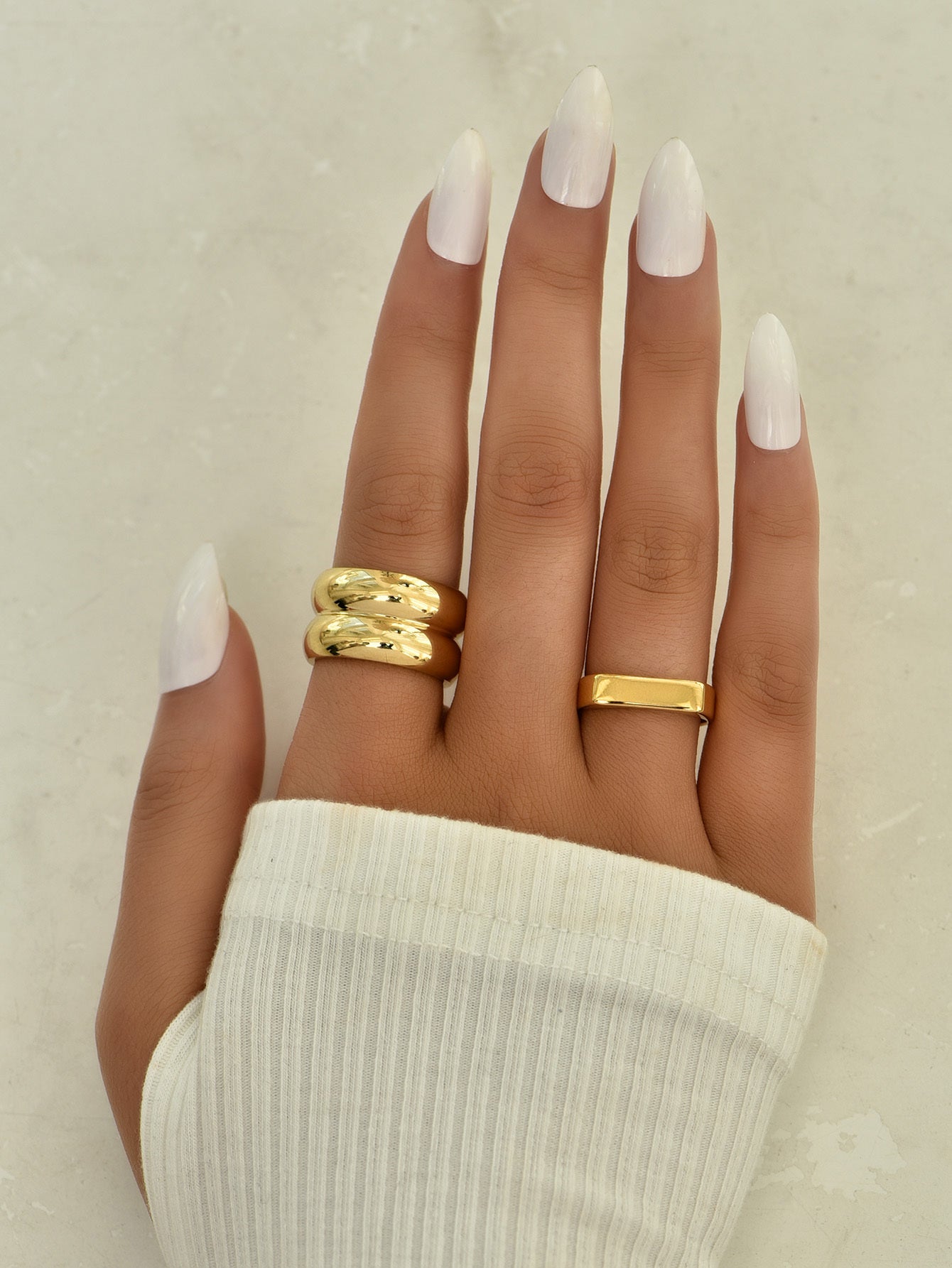 Women Fashion Ring Trendy Design Lightweight Zinc Alloy