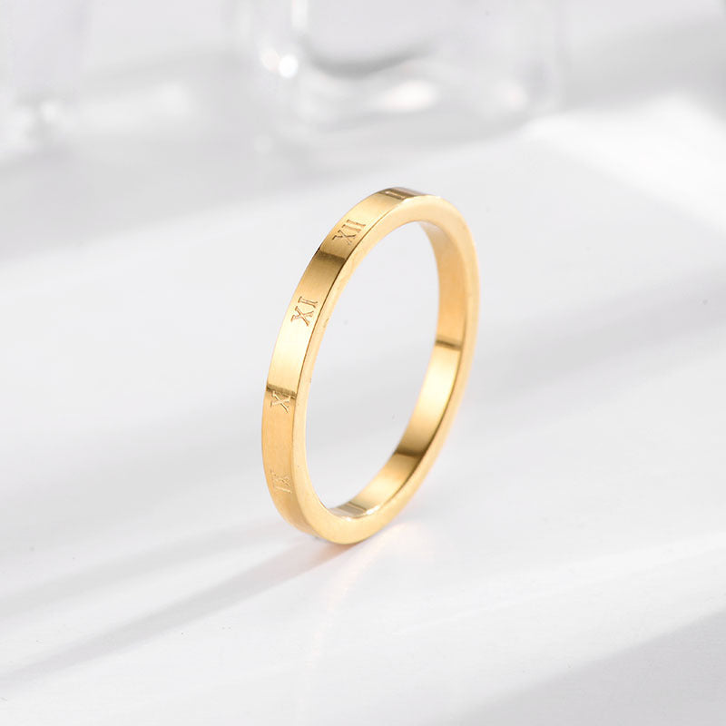Stainless Steel Index Finger Ring Geometric Niche Design Korean Style Electroplated Fashion Accessory Standouts