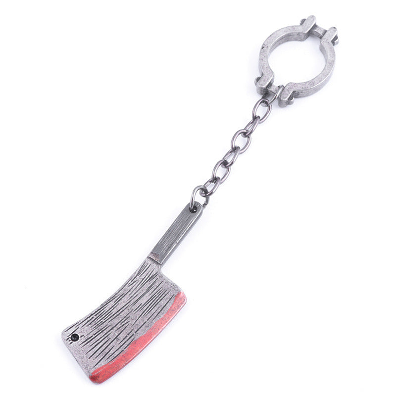 Unisex Metal Sickle Keychain Halloween Theme Pendant Car Key Accessory Individually Packed Metal Pendant For Car Key