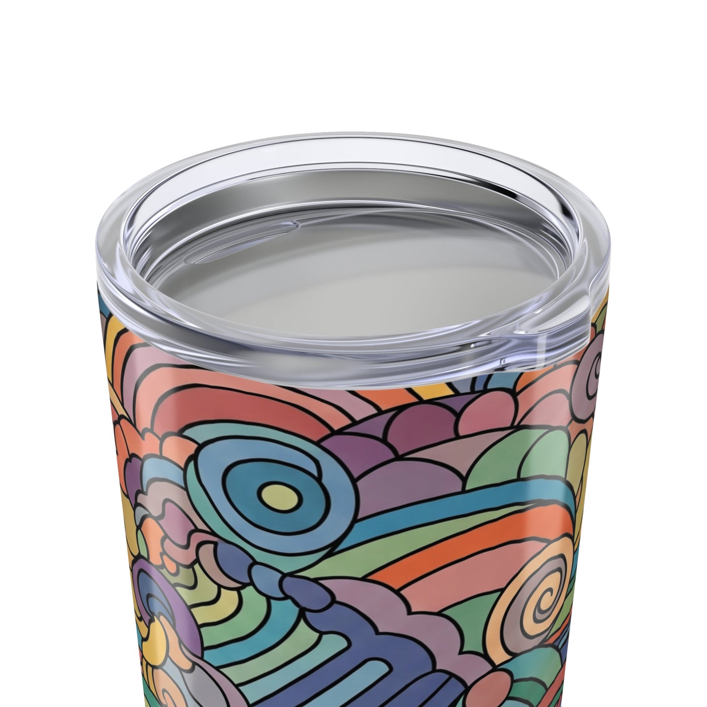 20Oz Stainless Steel Tumbler With Printed Design Double Wall Vacuum Insulated Spill Resistant Travel Mug