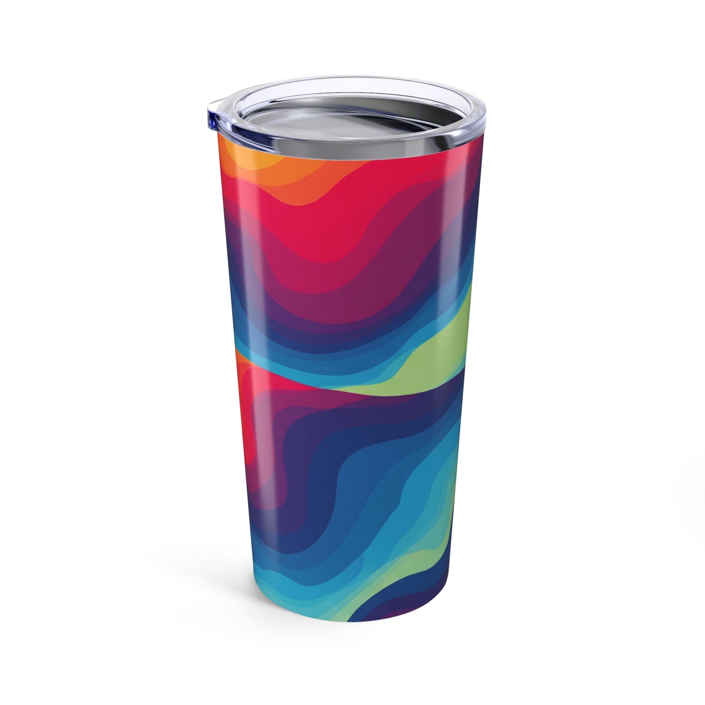 20oz Stainless Steel Tumbler With Vacuum Insulation Spill Resistant Printed Travel Mug For Hot And Cold Drinks