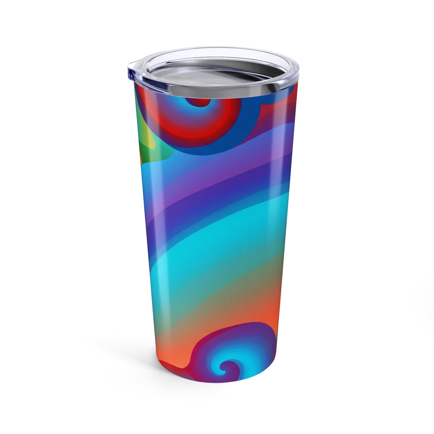20 Oz Stainless Steel Tumbler With Double Wall Vacuum Insulation Spill Resistant Travel Mug Printed Durable Lid