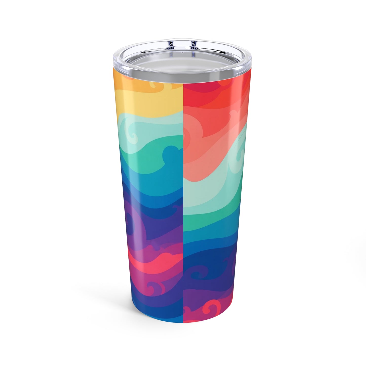 20oz Stainless Steel Printed Tumbler Double Wall Vacuum Insulation Spill Resistant Travel Mug For Hot And Cold