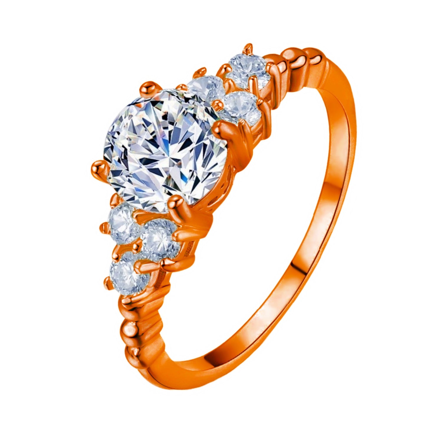 Princess Silver Tone Ring With Simulated Diamond Inlaid For Women Size 6 7 8 9 Elegant Jewelry Gift Ready Anew For You