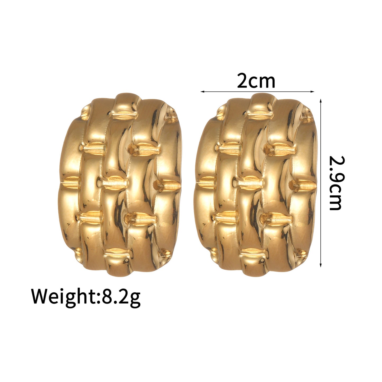 Women Titanium Steel Geometric Textured Ring Electroplated Modern Fashion Jewelry For Daily Wear With Subtle Shine