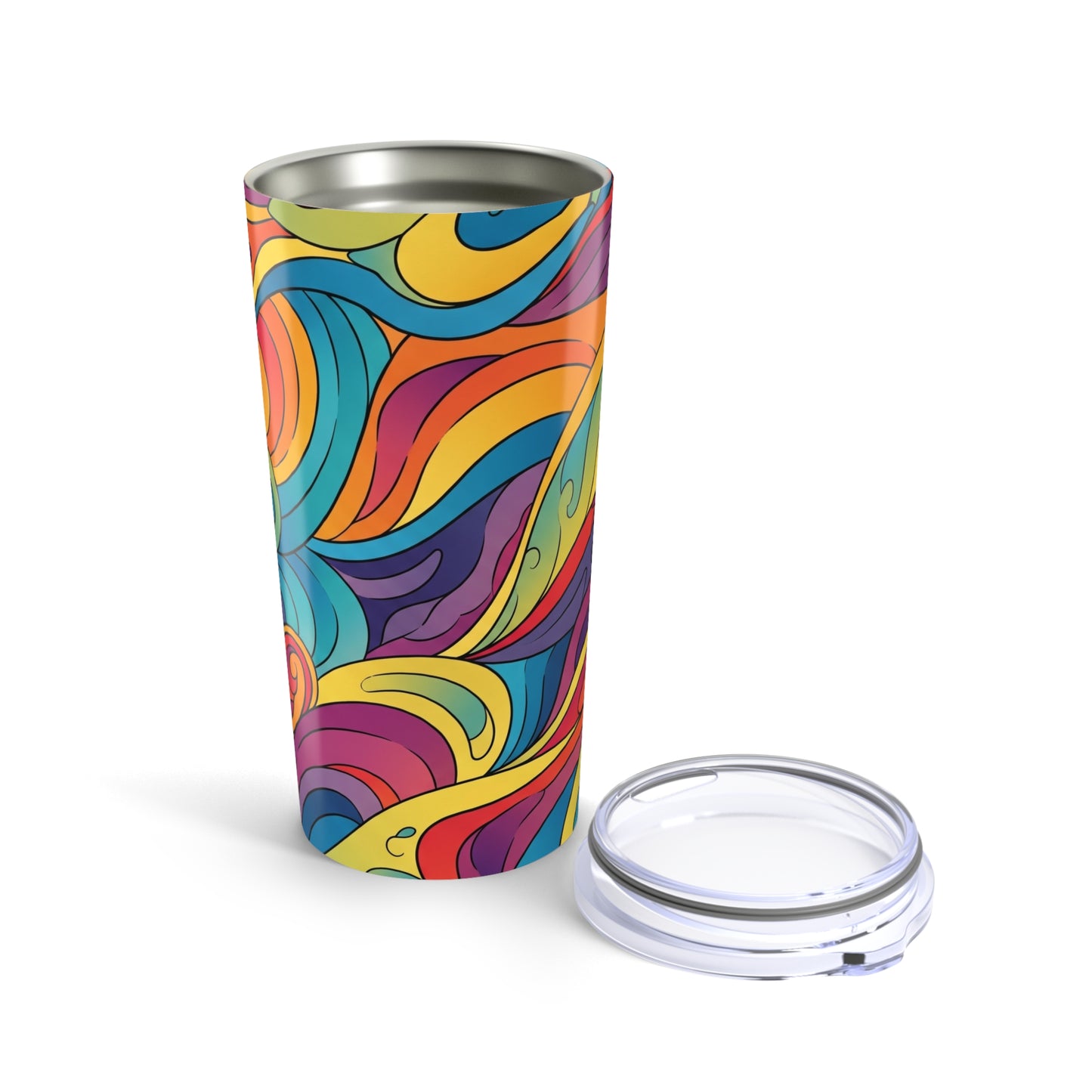 20oz Steel Tumbler With Double Wall Vacuum Insulation Leak Proof Durable Thermal Printed Coffee Cup For Travel