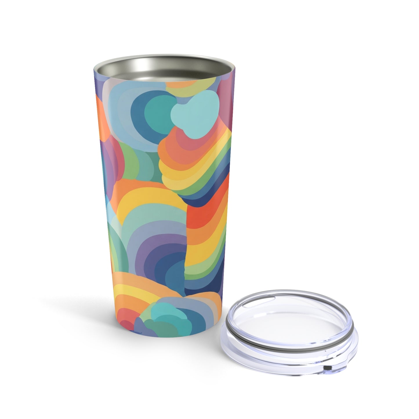 20oz Stainless Steel Printed Tumbler With Double Wall Vacuum Insulation Spill Resistant For Hot And Cold Beverages