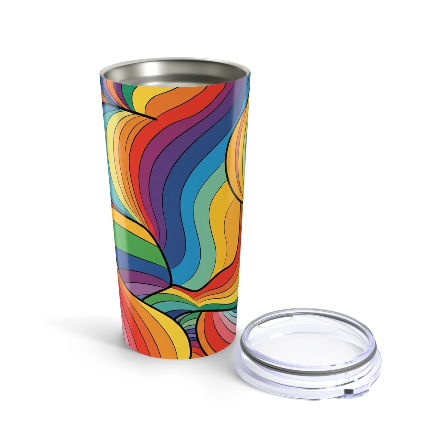 20oz Stainless Steel Tumbler With Double Wall Vacuum Insulation Spill Resistant Travel Mug For Hot Or Cold Drinks