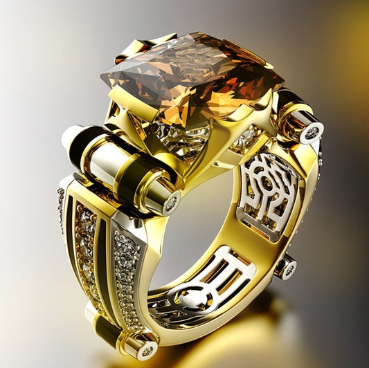 Mens Bold Alloy Ring Statement Jewelry For Confident Look Everyday Wear And Special Occasion Modern Style Pick