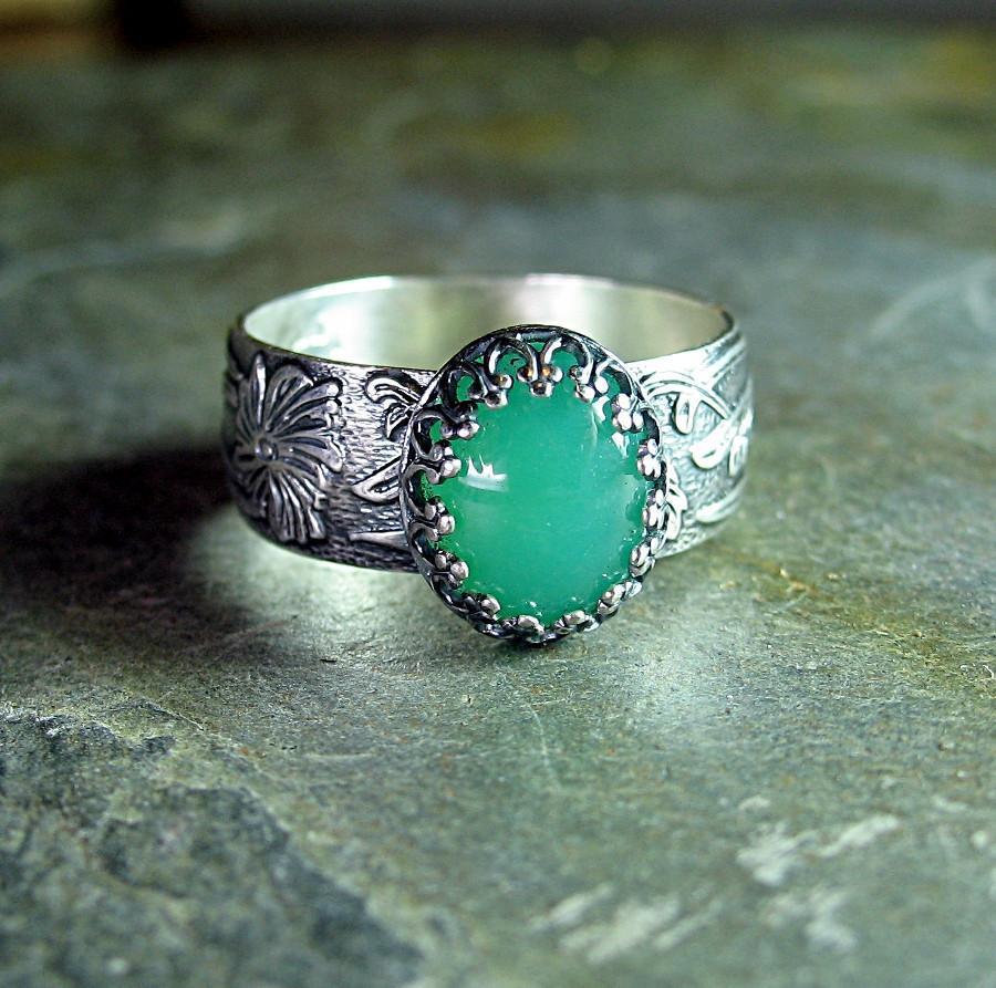 Antique Silver Lace Gemstone Ring Vintage Fashion Alloy Statement European American Inspired For Everyday Wear