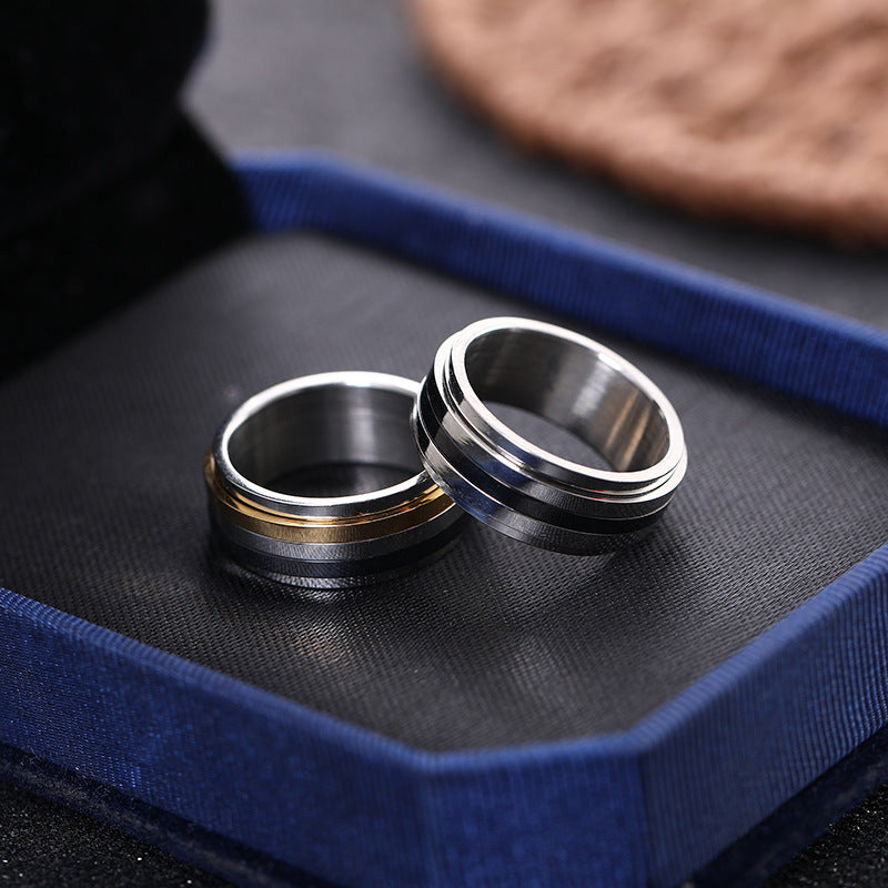 Couple Rings For Men And Women Simple Stainless Steel Rings An Unique Three Sided Geometry Design High Quality
