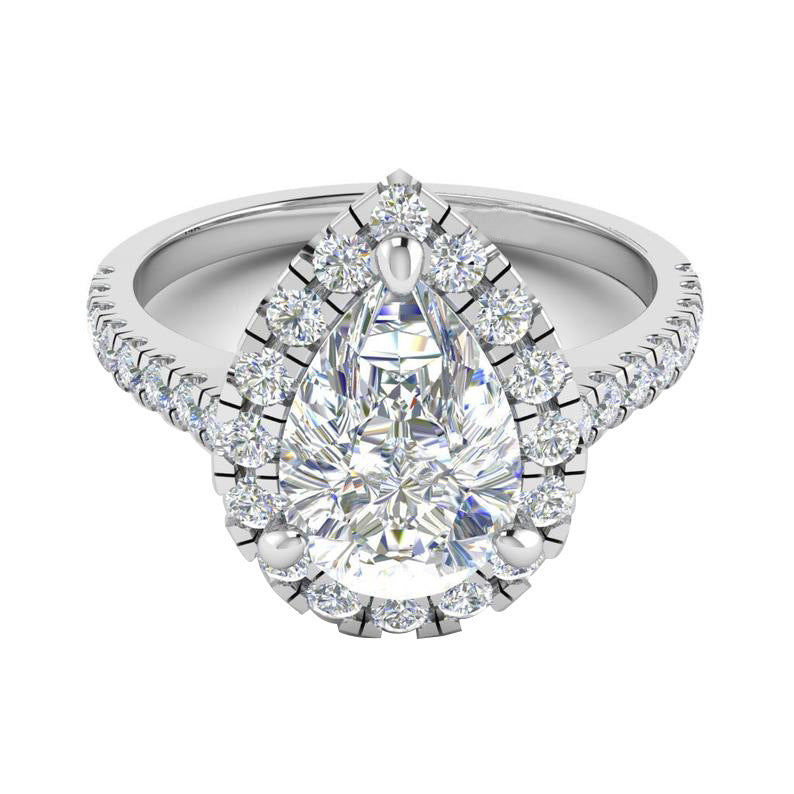 Silver Geometric Drop Ring Set With Gemstones Alloy Finish