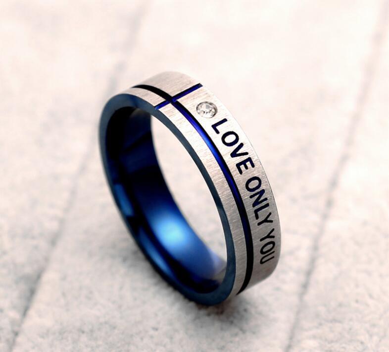 Stainless Steel Rings Set For Wedding Anniversary Engagement Gift High Polished Matching Bands 6mm Width Finish