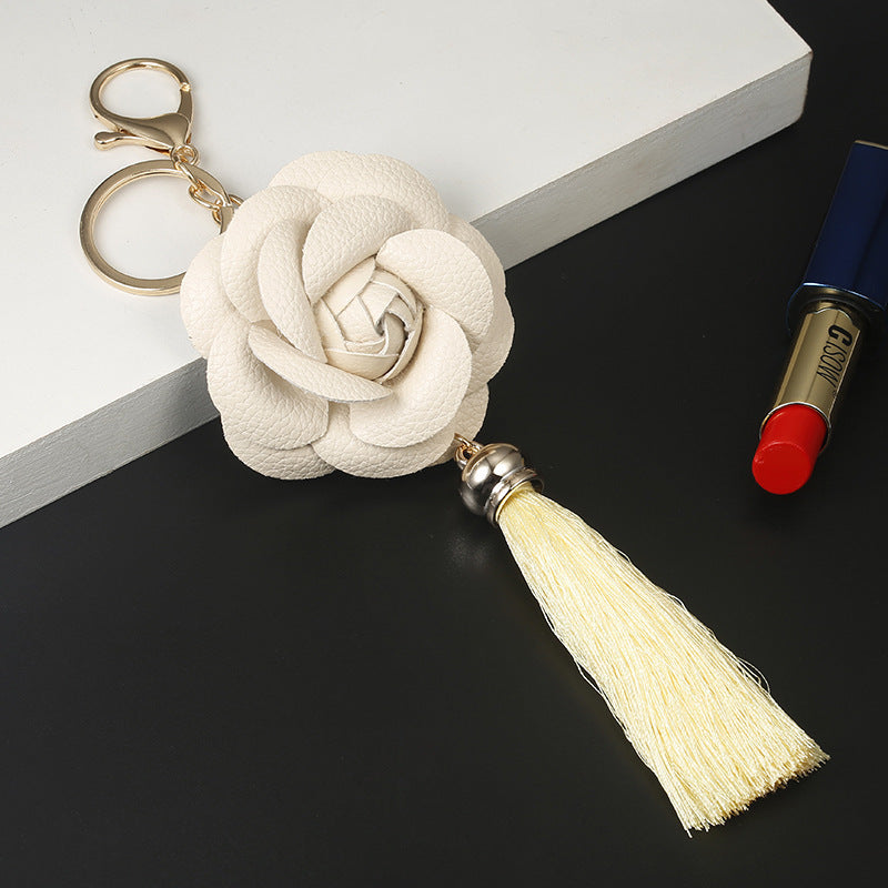 Leather Tassel Keychain for Phone Case and Luggage