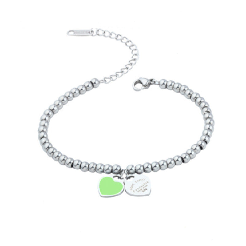 Womens Heart Shaped Stainless Steel Friendship Bracelet Individually Packed Gift For Her Gift For Everyday Use